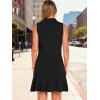 image:imageANRABESS Womens Summer Mini Dresses Polo Sleeveless Shift Short Dress Tennis Golf Athletic Casual Travel Vacation ClothesBlack