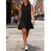 image:imageANRABESS Womens Summer Mini Dresses Polo Sleeveless Shift Short Dress Tennis Golf Athletic Casual Travel Vacation ClothesBlack