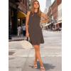 image:imageANRABESS Womens Summer Mini Dresses Polo Sleeveless Shift Short Dress Tennis Golf Athletic Casual Travel Vacation ClothesCoffee