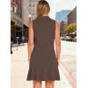 image:imageANRABESS Womens Summer Mini Dresses Polo Sleeveless Shift Short Dress Tennis Golf Athletic Casual Travel Vacation ClothesCoffee