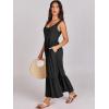 image:imageANRABESS Womens Summer Sleeveless Maxi Sundress Swing Casual Flowy Tiered Shirts Dress Beach Travel Vacation OutfitsBlack
