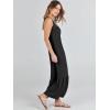 image:imageANRABESS Womens Summer Sleeveless Maxi Sundress Swing Casual Flowy Tiered Shirts Dress Beach Travel Vacation OutfitsBlack