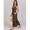 image:imageANRABESS Womens Summer Sleeveless Maxi Sundress Swing Casual Flowy Tiered Shirts Dress Beach Travel Vacation OutfitsCoffee