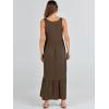 image:imageANRABESS Womens Summer Sleeveless Maxi Sundress Swing Casual Flowy Tiered Shirts Dress Beach Travel Vacation OutfitsCoffee