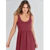 image:imageANRABESS Womens Summer Sleeveless Maxi Sundress Swing Casual Flowy Tiered Shirts Dress Beach Travel Vacation OutfitsDark Red