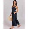 image:imageANRABESS Womens Summer Sleeveless Maxi Sundress Swing Casual Flowy Tiered Shirts Dress Beach Travel Vacation OutfitsNavy Blue