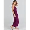 image:imageANRABESS Womens Summer Sleeveless Maxi Sundress Swing Casual Flowy Tiered Shirts Dress Beach Travel Vacation OutfitsPurple