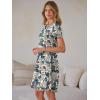 image:imageANRABESS Womens Summer T Shirt Dress Casual V Neck Short Sleeve Floral Boho Flowy Mini Dresses 2026 Beach Vacation ClothesMulticolor Leaf Print