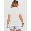 image:imageANRABESS Womens Summer Waffle Knit Tops Crew Neck Short Sleeve Casual Trendy Shirts Basic Tee Blouses 2026 Spring OutfitsWhite