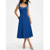 image:imageANRABESS Womens Sweetheart Neck Sleeveless Midi Dress 2026 Summer Formal Wedding Guest Party Cocktail Dresses with PocketsBlue