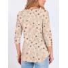 image:imageANRABESS Womens Tops 34 Sleeve Dressy Casual Blouses with Buttons Summer Eyelet Business Shirts Tunics 2026 Spring ClothesBeige Floral
