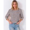 image:imageANRABESS Womens Tops 34 Sleeve Dressy Casual Blouses with Buttons Summer Eyelet Business Shirts Tunics 2026 Spring ClothesPolka Dot