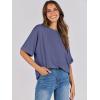 image:imageANRABESS Womens Tops Oversized T Shirts Short Sleeve Crewneck Summer Casual Loose Basic Tee Shirt 2026 Trendy Fashion ClothesBlue Gray