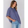 image:imageANRABESS Womens Tops Oversized T Shirts Short Sleeve Crewneck Summer Casual Loose Basic Tee Shirt 2026 Trendy Fashion ClothesBlue Gray