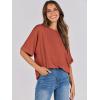 image:imageANRABESS Womens Tops Oversized T Shirts Short Sleeve Crewneck Summer Casual Loose Basic Tee Shirt 2026 Trendy Fashion ClothesBrick Red