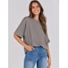 image:imageANRABESS Womens Tops Oversized T Shirts Short Sleeve Crewneck Summer Casual Loose Basic Tee Shirt 2026 Trendy Fashion ClothesBrown