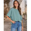 image:imageANRABESS Womens Tops Oversized T Shirts Short Sleeve Crewneck Summer Casual Loose Basic Tee Shirt 2026 Trendy Fashion ClothesCadet Blue