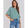 image:imageANRABESS Womens Tops Oversized T Shirts Short Sleeve Crewneck Summer Casual Loose Basic Tee Shirt 2026 Trendy Fashion ClothesCadet Blue