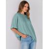 image:imageANRABESS Womens Tops Oversized T Shirts Short Sleeve Crewneck Summer Casual Loose Basic Tee Shirt 2026 Trendy Fashion ClothesCadet Blue