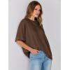 image:imageANRABESS Womens Tops Oversized T Shirts Short Sleeve Crewneck Summer Casual Loose Basic Tee Shirt 2026 Trendy Fashion ClothesDark Brown