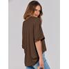 image:imageANRABESS Womens Tops Oversized T Shirts Short Sleeve Crewneck Summer Casual Loose Basic Tee Shirt 2026 Trendy Fashion ClothesDark Brown