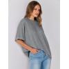 image:imageANRABESS Womens Tops Oversized T Shirts Short Sleeve Crewneck Summer Casual Loose Basic Tee Shirt 2026 Trendy Fashion ClothesGray