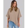 image:imageANRABESS Womens Tops Oversized T Shirts Short Sleeve Crewneck Summer Casual Loose Basic Tee Shirt 2026 Trendy Fashion ClothesKhaki