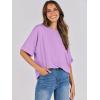 image:imageANRABESS Womens Tops Oversized T Shirts Short Sleeve Crewneck Summer Casual Loose Basic Tee Shirt 2026 Trendy Fashion ClothesLilac