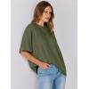 image:imageANRABESS Womens Tops Oversized T Shirts Short Sleeve Crewneck Summer Casual Loose Basic Tee Shirt 2026 Trendy Fashion ClothesOlive Green
