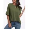 image:imageANRABESS Womens Tops Oversized T Shirts Short Sleeve Crewneck Summer Casual Loose Basic Tee Shirt 2026 Trendy Fashion ClothesOlive Green