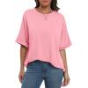 image:imageANRABESS Womens Tops Oversized T Shirts Short Sleeve Crewneck Summer Casual Loose Basic Tee Shirt 2026 Trendy Fashion ClothesPink