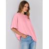 image:imageANRABESS Womens Tops Oversized T Shirts Short Sleeve Crewneck Summer Casual Loose Basic Tee Shirt 2026 Trendy Fashion ClothesPink