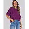 image:imageANRABESS Womens Tops Oversized T Shirts Short Sleeve Crewneck Summer Casual Loose Basic Tee Shirt 2026 Trendy Fashion ClothesPurple