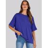 image:imageANRABESS Womens Tops Oversized T Shirts Short Sleeve Crewneck Summer Casual Loose Basic Tee Shirt 2026 Trendy Fashion ClothesRoyal Blue