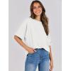 image:imageANRABESS Womens Tops Oversized T Shirts Short Sleeve Crewneck Summer Casual Loose Basic Tee Shirt 2026 Trendy Fashion ClothesWhite