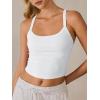 image:imageANRABESS Womens Workout Tops Ribbed Crop Tank Backless Sleeveless Scoop Neck Going Out Camis Shirts 2026 Summer Gym ClothesWhite