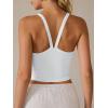 image:imageANRABESS Womens Workout Tops Ribbed Crop Tank Backless Sleeveless Scoop Neck Going Out Camis Shirts 2026 Summer Gym ClothesWhite