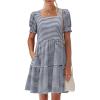 Navy Blue White Striped