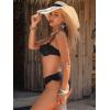 image:imageANRABESS Bikini Sets for Women Two Piece Cheeky Swimsuit String Sexy Ruffle High Cut Triangle Bathing Suit Cute Swimwear 2026Black