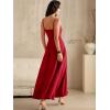 image:imageANRABESS Formal Dresses for Women Evening Party Cocktail Long Dress Split Elegant V Neck Wrap Ruffle Wedding Guest DressesRed