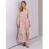 image:imageANRABESS Long Sleeve Midi Dresses for Women Casual 2026 Spring Crewneck A Line Tiered Flowy Loose Trendy Dresses with PocketsFloral Pink