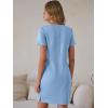 image:imageANRABESS Summer Dress for Women 2026 Beach Vacation Clothes Short Sleeve V Neck Casual T Shirt Sundresses Travel HolidayLight Blue