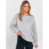 image:imageANRABESS Women Oversized Long Sleeve Sweatshirts Crewneck Side Slit Loose Teen Girl Pullover Top 2026 Fall Y2K Trendy Outfits Light Grey XLarge