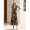 image:imageANRABESS Women Summer Floral Maxi Dress Short Sleeve Boho Flowy Tulle Beach Vacation Wedding Guest 2026 Party Long DressesRed and Yellow Rose