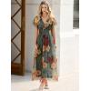 image:imageANRABESS Women Summer Floral Maxi Dress Short Sleeve Boho Flowy Tulle Beach Vacation Wedding Guest 2026 Party Long DressesRed and Yellow Rose