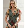 image:imageANRABESS Women Summer Floral Maxi Dress Short Sleeve Boho Flowy Tulle Beach Vacation Wedding Guest 2026 Party Long DressesRed and Yellow Rose