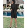 image:imageANRABESS Womens Button Down Shirt Dress Summer Short Sleeve Business Casual Shift Dresses with Pockets 2026 TrendyBlack