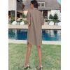 image:imageANRABESS Womens Button Down Shirt Dress Summer Short Sleeve Business Casual Shift Dresses with Pockets 2026 TrendyDeep Khaki