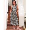 image:imageANRABESS Womens Casual Dress Summer Sleeveless V Neck Sundress Aline Flowy Beach Maxi Dresses Travel 2026 Vacation OutfitsFloral White Orange