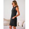image:imageANRABESS Womens Summer Dresses Casual Sleeveless Ribbed Half Zip Polo Collar Tshirt Dress 2026 Spring Tunics Short SundressBlack